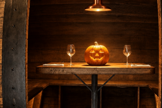 Menu speciale dai sapori autunnali proposto alle Botti Bistrot in occasione della serata di Halloween nel Monferrato